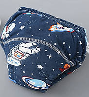 Тренувальні трусики для дітей  | багаторазові підгузки, розмір 90см (6-11кг), 1шт  (космос)
