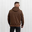 Чоловіче зимове пальто 48-58 коричневий, фото 4