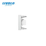 HDMI розетка LIVOLO 1.4, сіра, модуль 0.5 поста, для телевізора / ПК (VL-FCHD-1IP), фото 4