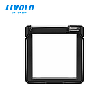 Кришка для розетки LIVOLO IP44 – захист від вологи та бризок, чорна (VL-XW001-2B), фото 3
