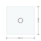 Розумний сенсорний Wi-Fi вимикач 1 сенсор Livolo білий скло (VL-C7FC1NY-2GWP), фото 6