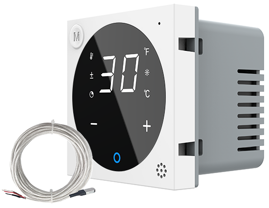 Терморегулятор (термостат) сенсорний програмований для електричної теплої підлоги LIVOLO, білий, модуль без, фото 1