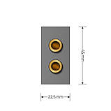 Аудіо розетка LIVOLO Banana Plug, сіра, для колонок / підсилювача, модуль 0.5 поста(VL-FCSD-1IP), фото 6