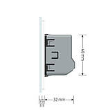 Розумний сенсорний Wi-Fi прохідний/перехресний вимикач 1 сенсор Livolo білий скло (VL-C7FC1SNY-2G-WP), фото 7