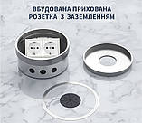 Розетка підлогова подвійна LIVOLO срібна, вбудована невидима прихованого монтажу, 2 розетки з кришкою і, фото 2