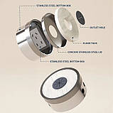 Розетка підлогова подвійна LIVOLO срібна, вбудована невидима прихованого монтажу, 2 розетки з кришкою і, фото 5