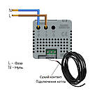 Терморегулятор (термостат) сенсорний програмований для керування газовим та електричним котлом опалення, фото 8