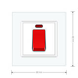 Майстер вимикач 20 ампер Livolo білий (VL-C7KMKV20A-2WP), фото 6