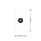 Телевізійна розетка LIVOLO, біла, модуль 0.5 поста, TV гніздо для антени / ресивера (VL-FCTV-1WP), фото 6