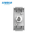 Супутникова розетка SAT LIVOLO, біла, модуль 0.5 поста, для ресивера / антени (VL-FCSL-1WP), фото 5