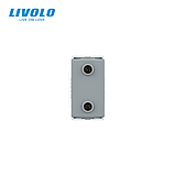 USB розетка LIVOLO 5V 2.1A, біла, 10Вт, з блоком живлення, модуль 0.5 поста (VL-FCUA-1WP), фото 5