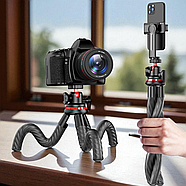 Штатив трипод C03 для телефону та екшен-камери з Bluetooth-пультом, фото 4