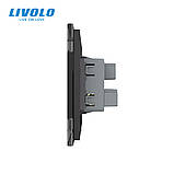 Розетка універсальна 12 стандартів в 1 Livolo чорний скло (VL-C7C1C-12), фото 4