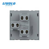 Прохідний вимикач LIVOLO, білий, модуль без рамки (VL-FCMKS-2WP), фото 5