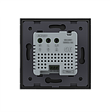 Терморегулятор (термостат) сенсорний програмований для теплої підлоги LIVOLO, чорний скляний (VL-C7FCQ1-2BP), фото 4