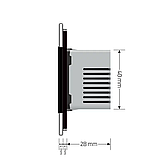 Терморегулятор (термостат) сенсорний програмований для теплої підлоги LIVOLO, чорний скляний (VL-C7FCQ1-2BP), фото 6