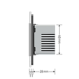 Терморегулятор (термостат) сенсорний програмований для теплої підлоги LIVOLO, сірий скляний (VL-C7FCQ1-2IP), фото 6