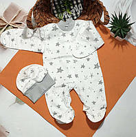 Утеплений чоловічок з шапочкою 56 розмір