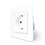 Комплект дистанційного керування водяною теплою підлогою LIVOLO білий скло (VL-C7FCEZ-TC16AZ-2WP), фото 4