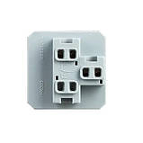 Кнопковий вимикач без фіксації (дзвінковий / імпульсний) LIVOLO, білий, модуль без рамки (VL-FCMH-2WP), фото 5