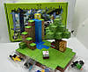 Магнітний конструктор Minecraft Magnetic Cube «Водоспад в джунглях» 128 кубиков, фото 3