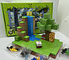 Магнітний конструктор Minecraft Magnetic Cube «Водоспад в джунглях» 128 кубиков, фото 4