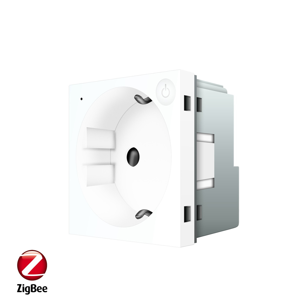 Розумна розетка LIVOLO ZigBee, з заземленням, біла, 16А 230В, керування через Alexa / Google Home / Home, фото 1