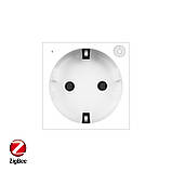 Розумна розетка LIVOLO ZigBee, з заземленням, біла, 16А 230В, керування через Alexa / Google Home / Home, фото 3