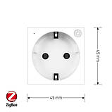 Розумна розетка LIVOLO ZigBee, з заземленням, біла, 16А 230В, керування через Alexa / Google Home / Home, фото 6