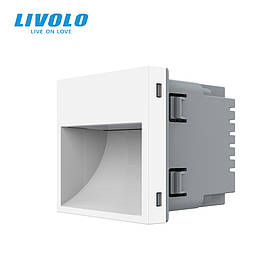 Механізм світильник для сходів підлоги, білий, 2700K, 220В, 0.35Вт Livolo (VL-FCL1-2WP)