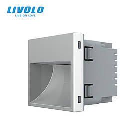 Механізм світильник для сходів підлоги, сірий, 2700K, 220В, 0.35Вт Livolo (VL-FCL1-2IP)