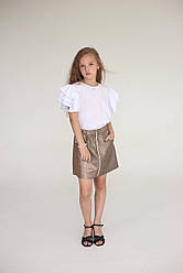 Спідниця для дівчинки SmileTime Suede, бежевий