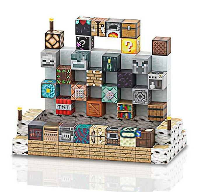 Магнітний конструктор Minecraft Magnetic Cube «Інструментальний цех» 128 кубиков, фото 1