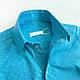 Сорочка для хлопчика на кнопках приталена бірюзова, SmileTime Touch, фото 4
