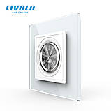 Годинник механічний Livolo білий скло (VL-C7FCCL-2WP), фото 2