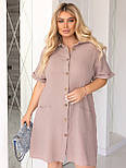 Літня муслінова сукня-сорочка "Erika" Норма та батал, фото 4
