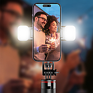 Штатив-трипод для телефону з Bluetooth-пультом та LED-спалахом C12d, фото 6