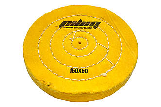 Круг мусліновий Sprut 150мм x 50 шарів жовтий (П-KM-126163)