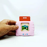 Інтерактивна іграшка Картридер знань 84499A рожевий — 112 карток, українське озвучення, фото 4