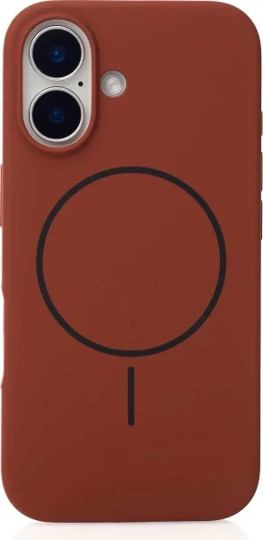 Чохол-накладка Infinity MagSafe Silicone Beats Case для iPhone 16 Brown, фото 1