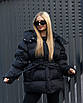 Модні пуховики жіночі зимові XS-L чорний, фото 2