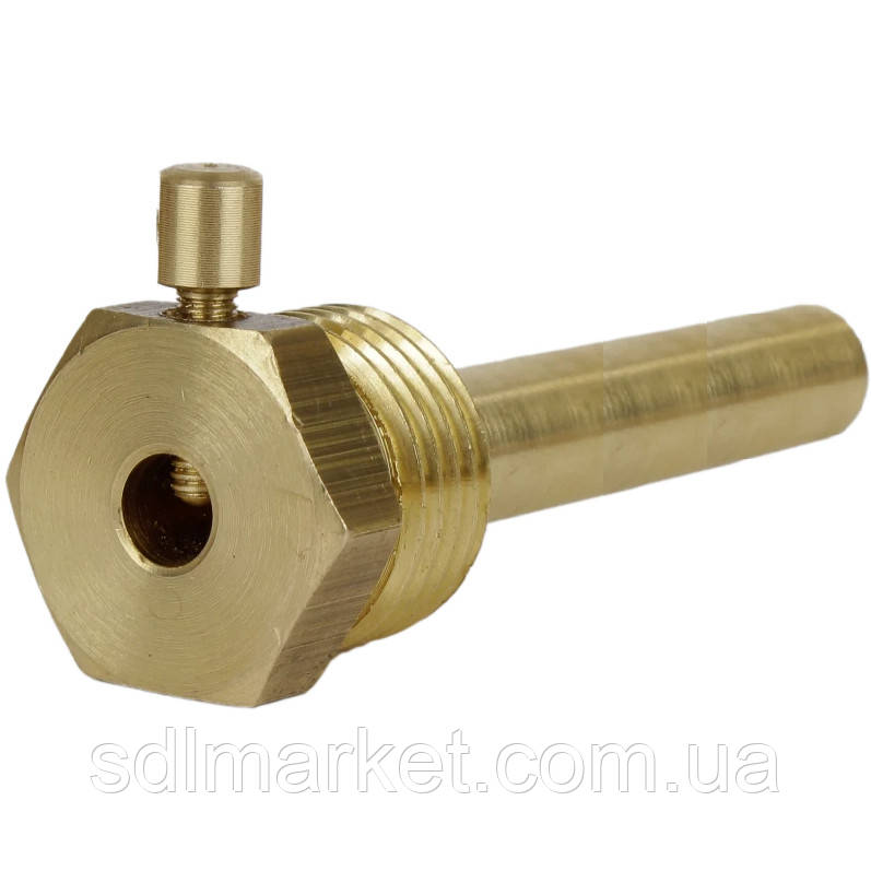 Заглибна гільза 1/2| Н Ø 7х 40мм латунна Б07213А