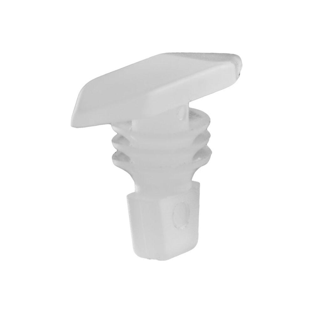 Кріплення обшивки, один капелюшок, Кліпса інші Вузьке головка, Білий, Пластик, Розміри (мм): T-15x4.9 F-5.5 H-11., фото 1