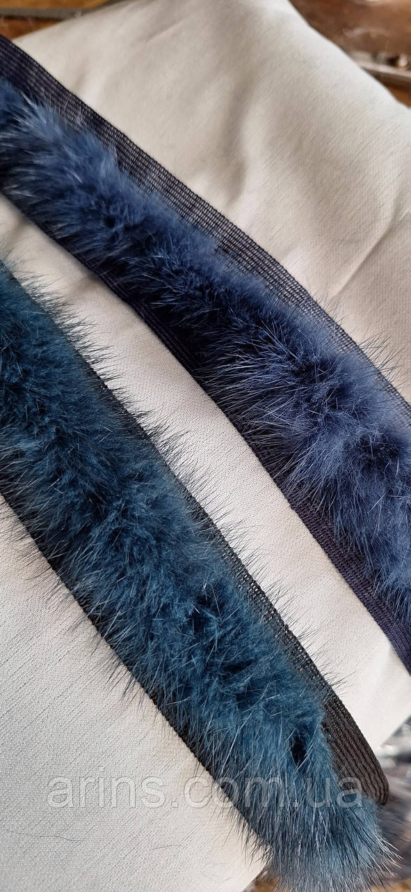 Тесьма кант із натуральної шкіри норки, фото 1