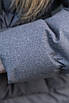 Пуховик жіночий зима молодіжний XS-L сірий кашемір, фото 4