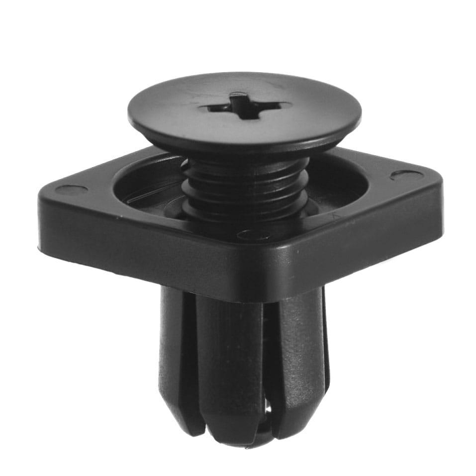 Кріплення розпірної дії, З гвинтовим розпірним штиром Штир зі шльопанкою, Чорний, Пластик, Розміри (мм):, фото 1