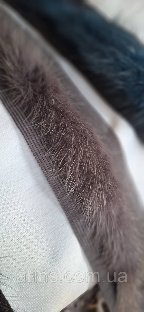 Тесьма (кант) із натуральної шкіри норки в асортименті, фото 1