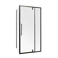 Душова кабіна без піддону Mixxus Premium BEVEL SC01-100x80x195-TR Black прозоре скло 6мм (MI6870)