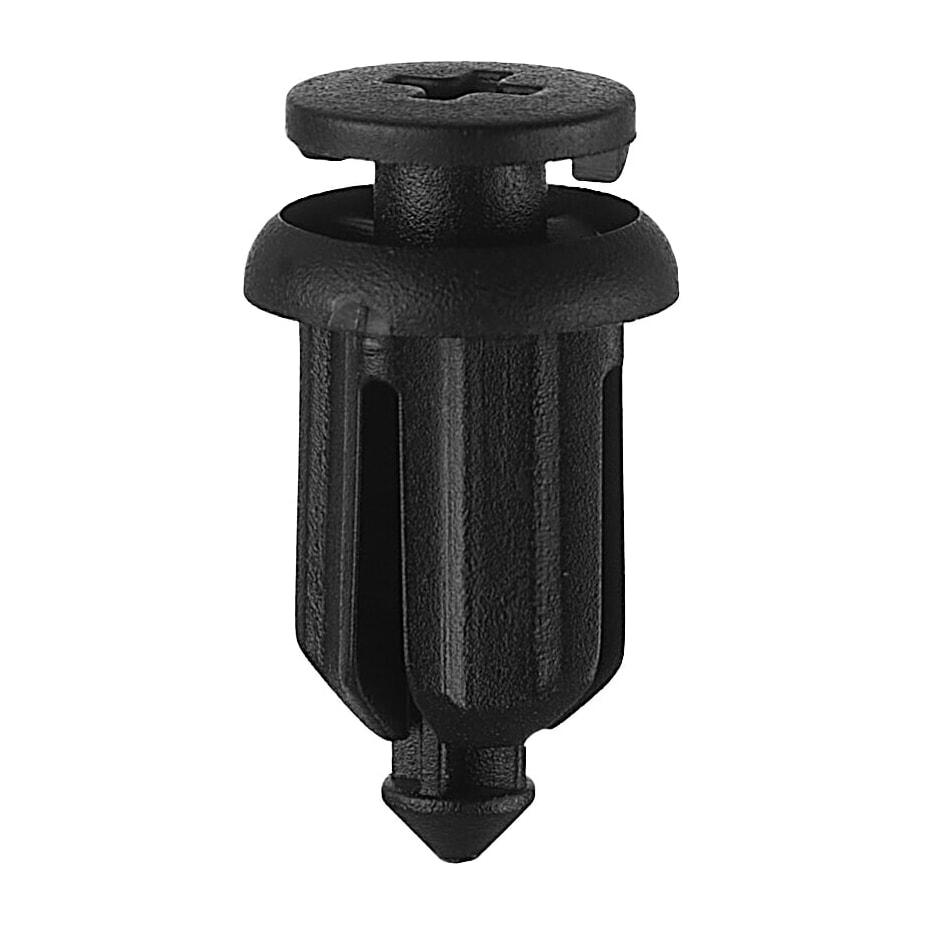 Кріплення розпірної дії, З натискним розпірним штиром Штир зі шльопанкою, Чорний, Пластик, Розміри (мм): Ø-8, фото 1