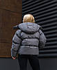 Пуховики зимові жіночі XS-L сірий кашемір, фото 6